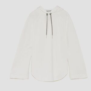 Zara-Chain Drawstring Hoodie-Small